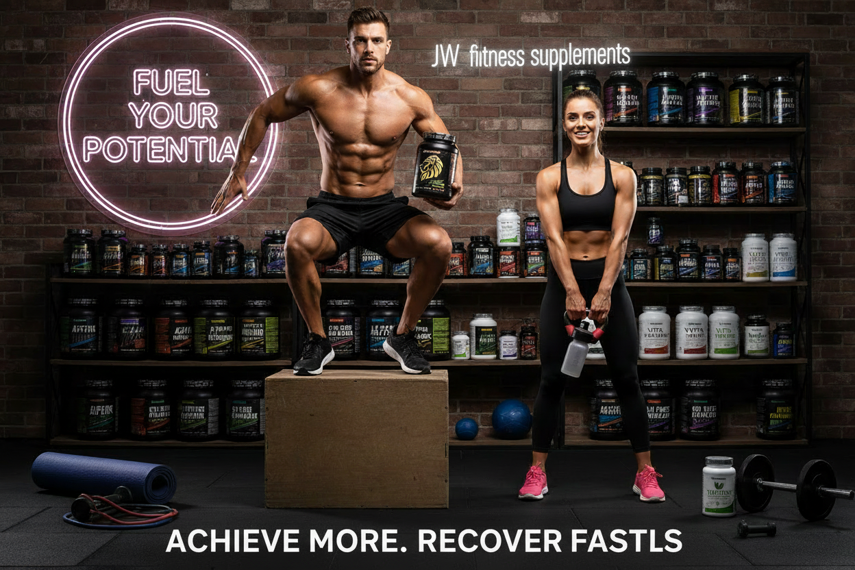 JW fitness supplements advertisement